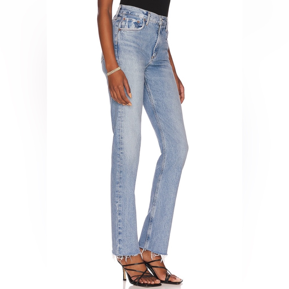 AGOLDE ‘Cherie’ High Rise Straight Jeans, Tone, Size 25